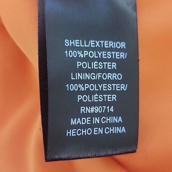 Sam and Jess Orange V Neck Blouse Size XL - Picture 8 of 10